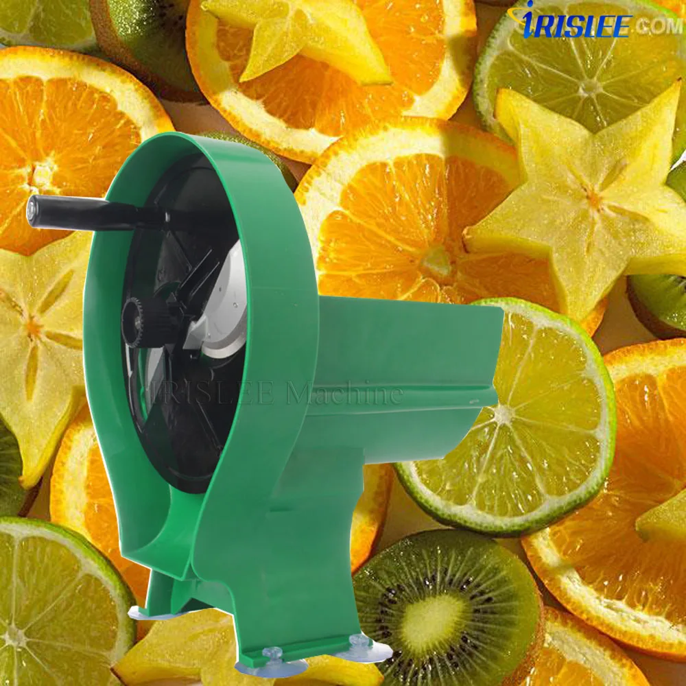 Manual Rotary Commercial Lemon Fruit Vegetable Slicer Food Chipping