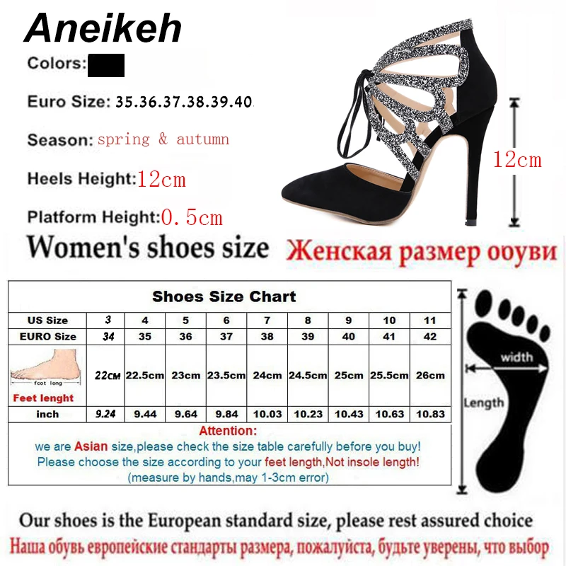 Aneikeh 2019 Summer Shoes Woman Pumps High Thin Heels Pointed Toes Rhinestone Butterfly Bling Gladiator Pumps Party Sexy Shoes Aneikeh 2019 Summer Shoes Woman Pumps High Thin Heels Pointed Toes Rhinestone Butterfly Bling Gladiator Pumps Party Sexy Shoes