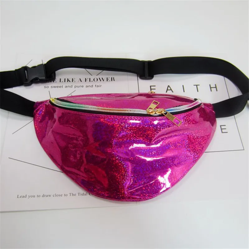 Модная стильная лазерная прозрачная поясная сумка в стиле Харадзюку, Женская поясная сумка-банан, поясная сумка унисекс bolso cintura