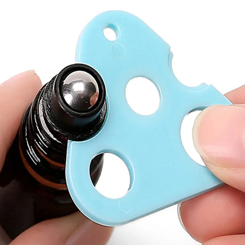

1PC Leaf Essential Oil Opener Key Tool Remover For Roller Balls and Caps Bottles Plastic Opener Roller Bottle Corkscrew Tool