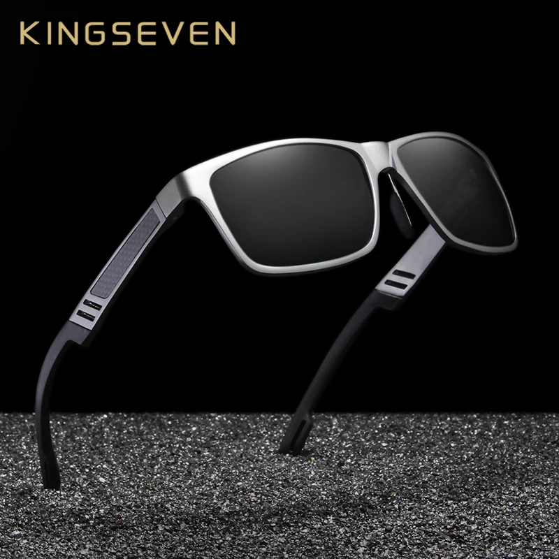 

KINGSEVEN Brand New Polarized Sunglasses Men Unisex Metal Frame Driving Glasses Women Retro Sun Glasses Gafas