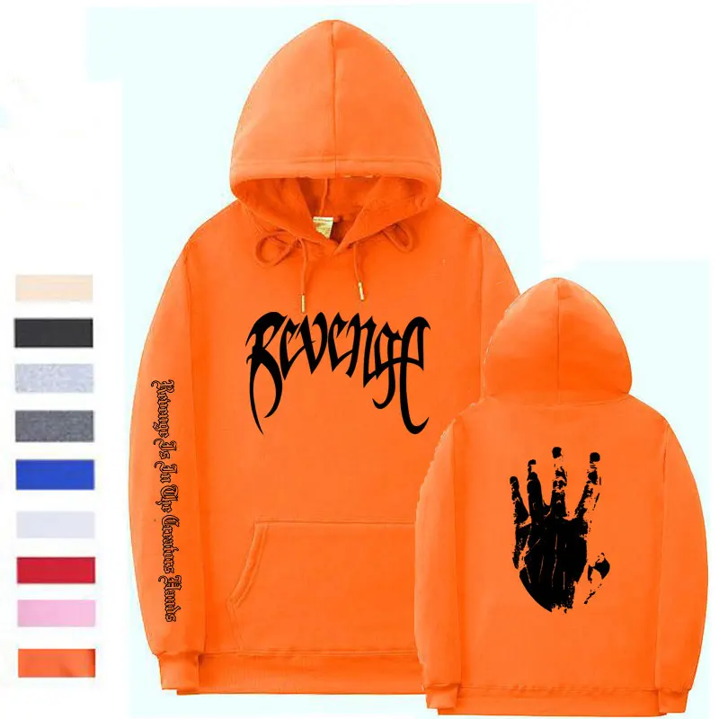  Xxxtentacion Revenge Hoodies Men/Women Sweatshirts Rapper Hip Hop Hooded Pullover sweatershirts mal