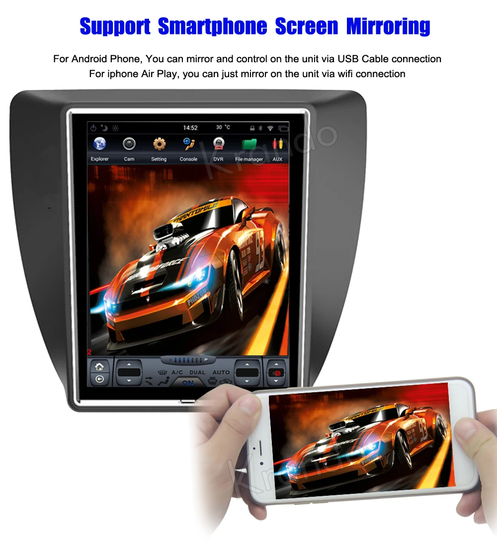 Krando Android 8,1 10," Tesla вертикальный сенсорный экран dvd в автомобиль радио плеер для Фольксваген Sagitar 2012+ навигационная система