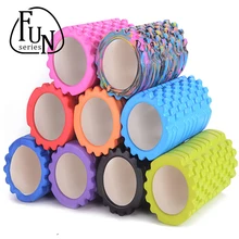 FunSeries 33*14cm 750g EVA Yoga Pilates Fitness Foam Roller Column Gym Massage Grid Trigger Point Therapy Exercise Physio Stick