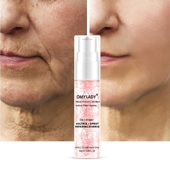 

Natural Silk Collagen Repairing Essence Face Care Liquid Essence Anti-Aging Reduce Wrinkles Moisturizing Skin
