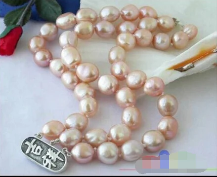 

p1383 HUGE 3ROW 8" 13MM BAROQUE PINK FW PEARL BRACELET Noble style Natural Fine jewe Fast (D) SHIPPING