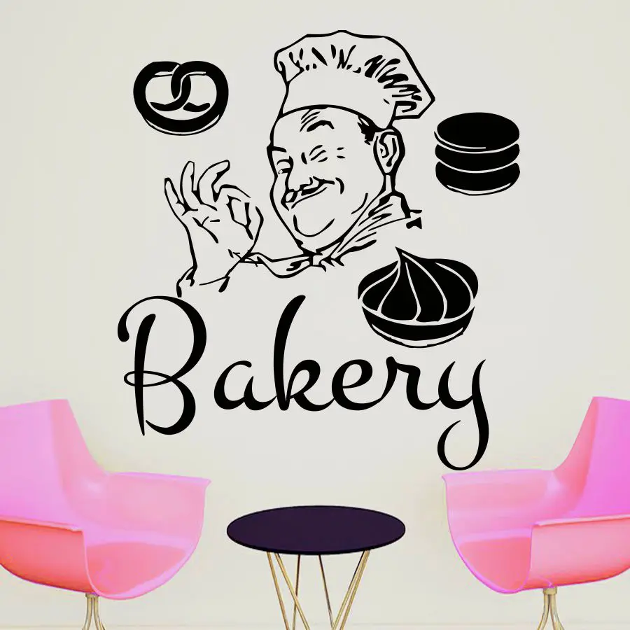 Bakery Wall Decals Cafe Decal Vinyl Sticker Window Bedroom Interior Design