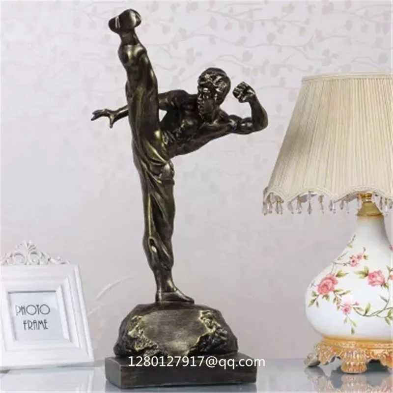 

Kung Fu Star Statue Bruce Lee 1:2 Bust Full-length Portrait Resin Action Figure Collectible Model Toy 50.5 CM BOX P1229