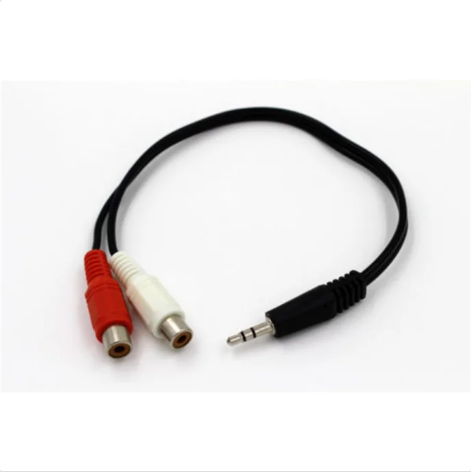 3.5mm Male Jack to Phono Female Audio Cable Adapter For X Rocker gaming
