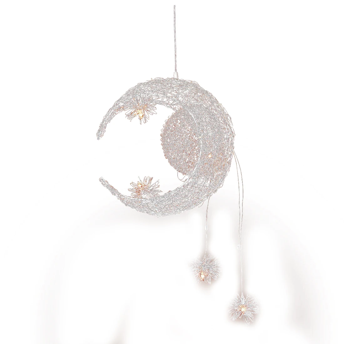 Moon & Star Sweet Bedroom Lighting Pendant Lamp Chandelier Ceiling Light Fixture