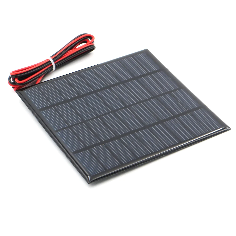 9 в 2 Вт удлинительная Проводная солнечная панель из поликристаллического кремния DIY зарядное устройство маленькая мини солнечная батарея кабель игрушка 9 в вольт Вт 2 Вт