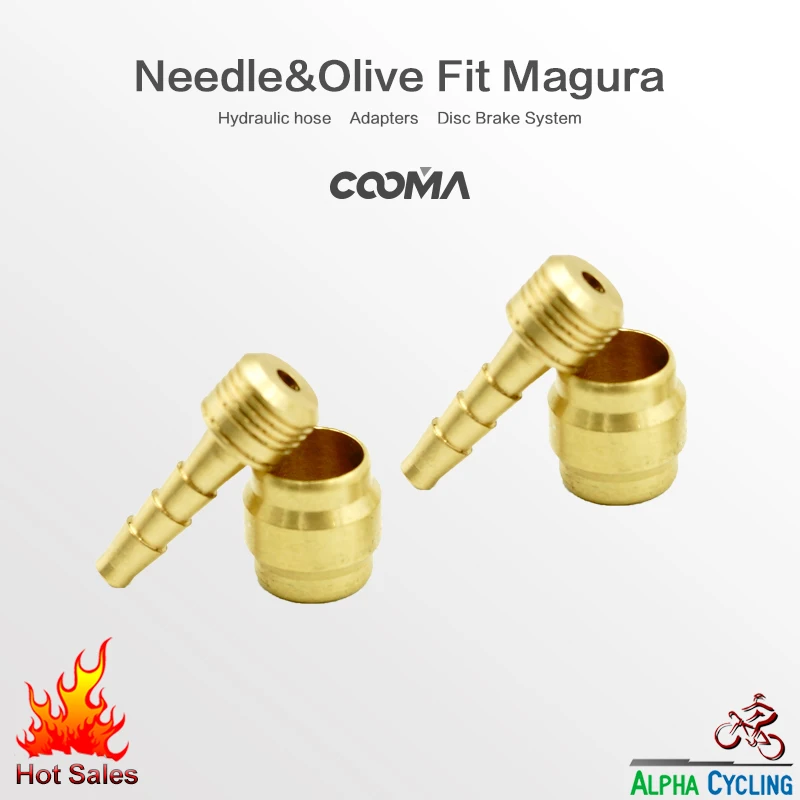 

Hydraulic Disc Brake Hose Barb & Compression Fitting for Magura Brake System, Olive & Needle, 2 SET/order