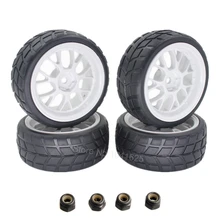 4PCS 26mm RC Toys Car Tires Rubber Wheel Rims Hex 12mm with Foam Insert For 1