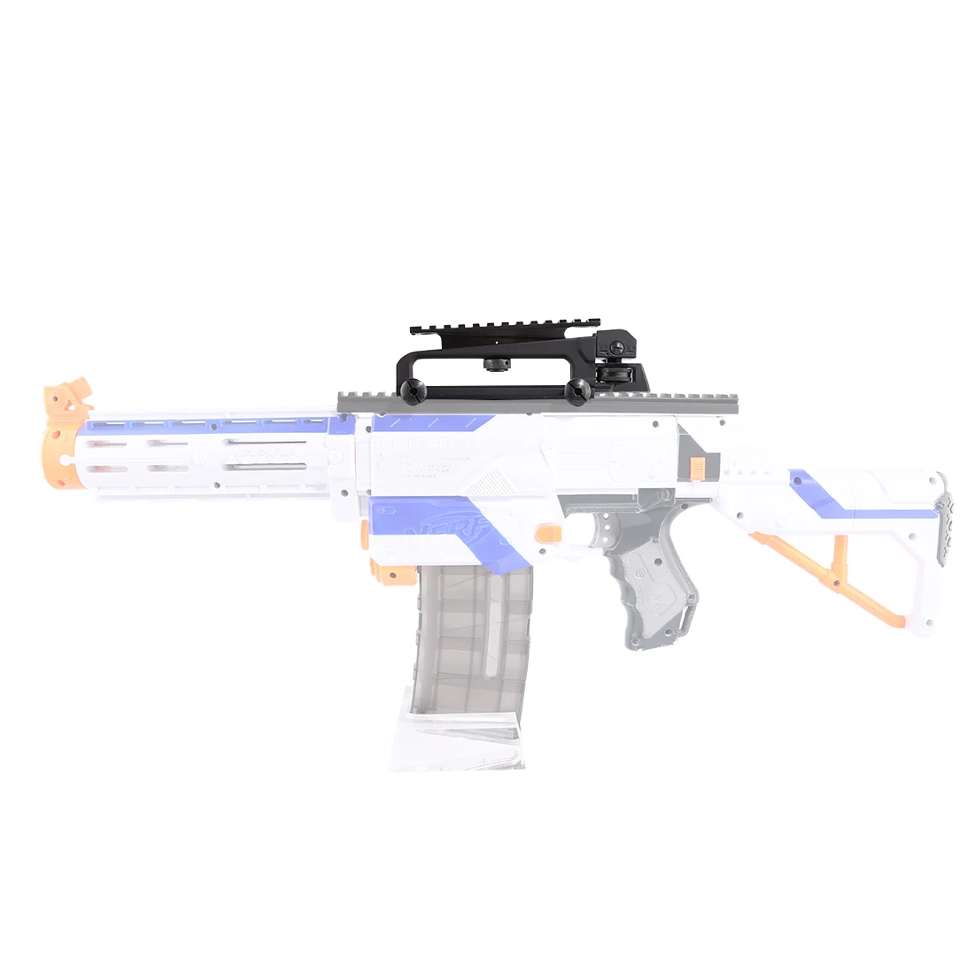 

Jinming Metal Guide Rail for Modified Nerf Equipped + Adjustable Guide Rail Metal Carrying Device for Nerf - Black