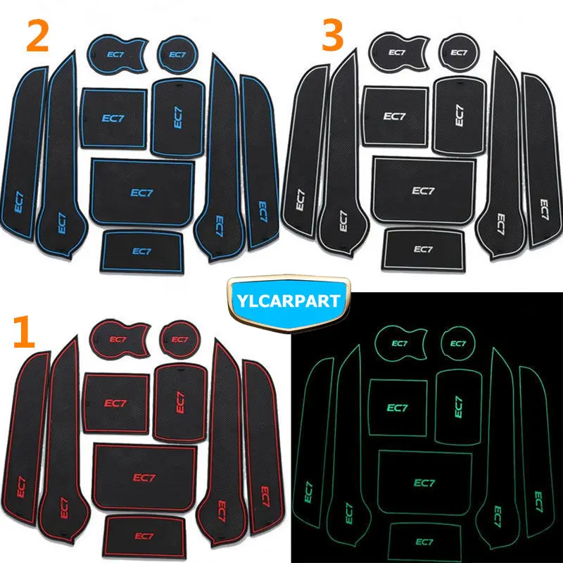 

For Geely Emgrand 7 EC7 EC715 EC718 Emgrand7 E7,EC7-RV EC715-RV EC718-RV EC-HB,Car door gate slot Non-slip mat,cup holde
