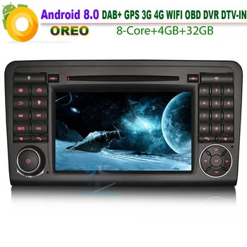 

Car CD player for Mercedes Benz Gasse X164 Android 8.0 Autoradio DAB+ WiFi 4G GPS SatNav DVD SD OBD BT Radio USBL Kl RDS