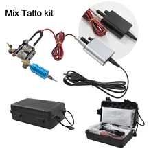 Татуировка мощность машина для татуировок пистолет Комплект бровей губ постоянный макияж, боди-арт шейдер лайнер насадки для тату Поставка аксессуары