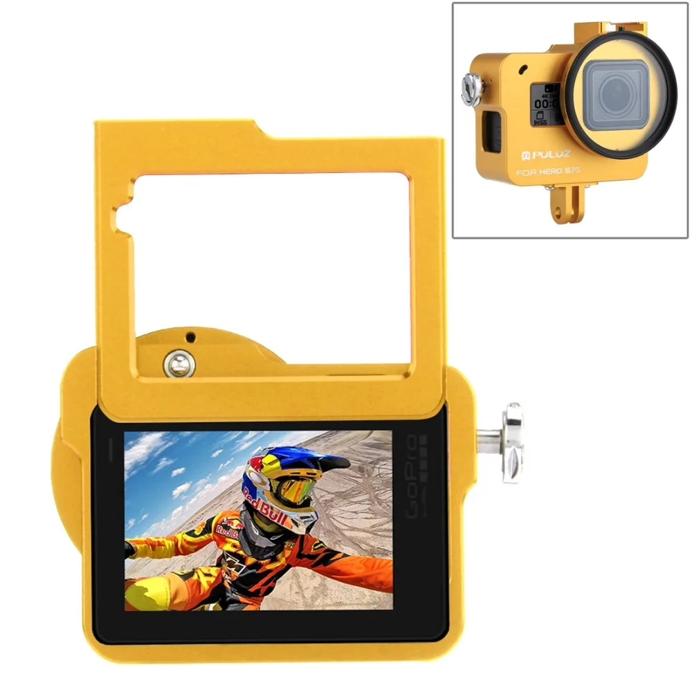 alumínio duro caso quadro gaiola protetora para gopro hero 2018