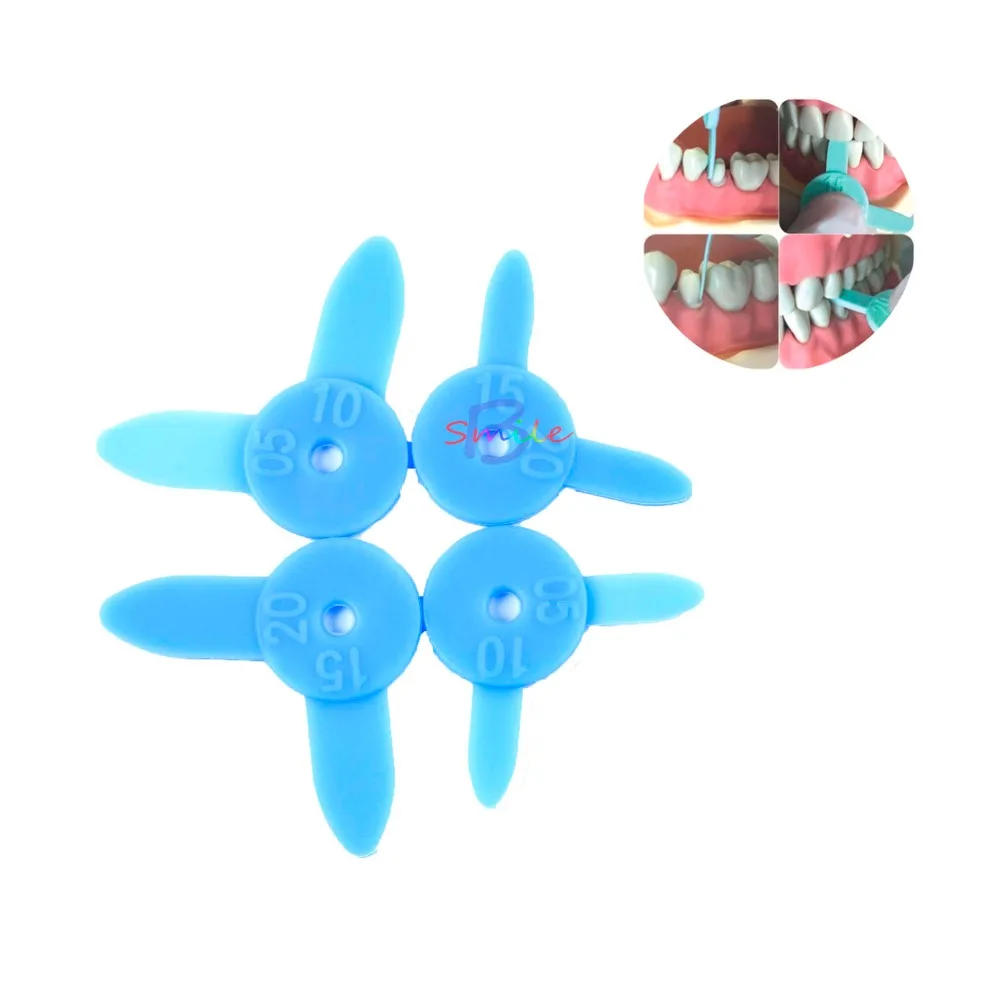 

4pcs/set Dental Diastema Measuring Ruler for Tooth Wedge Measurement Tool Orthodontic Interproximal Gauge Instrument