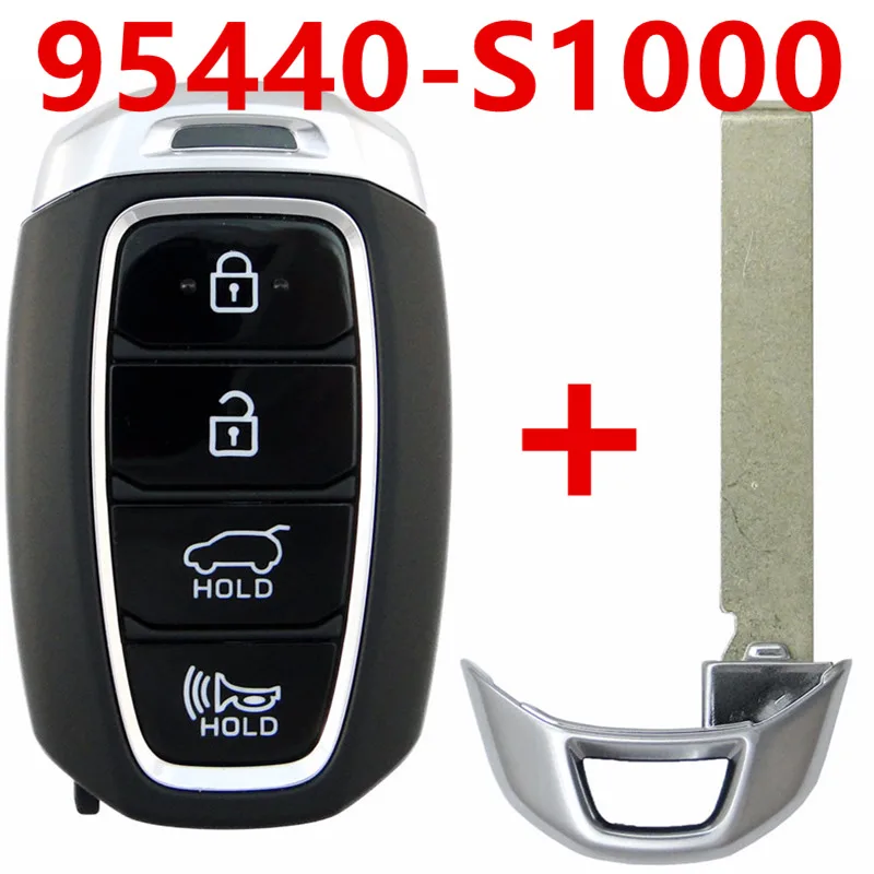 Для подлинного hyundai Smart Key Remote 95440S1000 81996S1020 для hyundai Santa Fe Smart Remote Insert Key FOB 95440S1100 - Количество кнопок: 95440-S1000