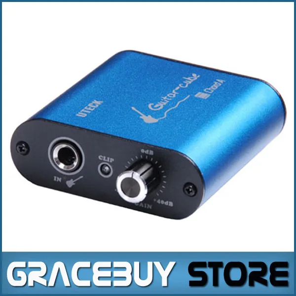 Uteck Guitar Cube ASIO USB Audio Interface DI Fit For Soft Guitar Rig JAMVOX AmpITube