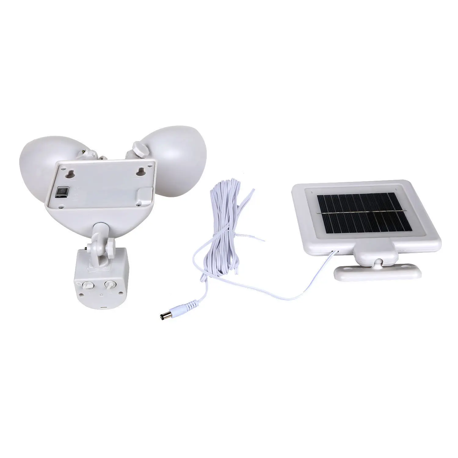 22 светодиодный двойной детектор безопасности Солнечный Точечный светильник датчик движения Открытый прожектор светильник, белый дропшиппинг