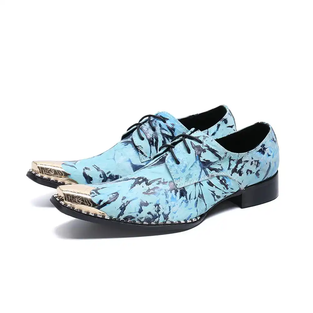 steel blue wedding shoes