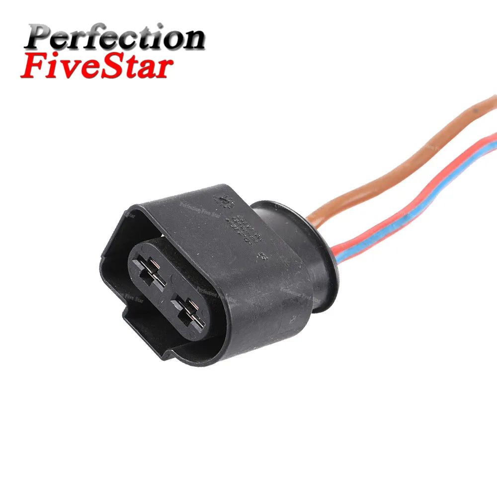 

New 2 Pin Connector Plug Housing Pigtail For VW AUDI A3 Q3 A4 A6 SKODA SEAT 1K0 971 955 4B0971955 1K0971955