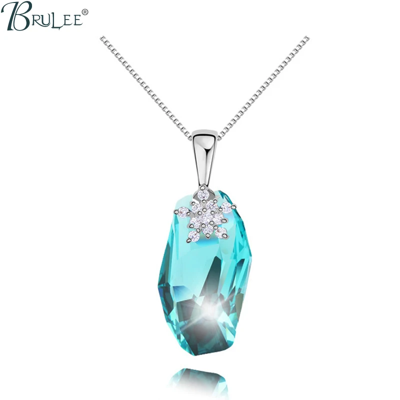 2017 New Fashion Swarovski Elements crystal Necklace Snow shape luxury