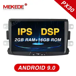 Mekede Android 9,0 DVD плеер автомобиля навигационный GPS радиоприемник для Lada Xray 2/renault dacia/Duster/Logan/Sandero аудио стерео головное устройство