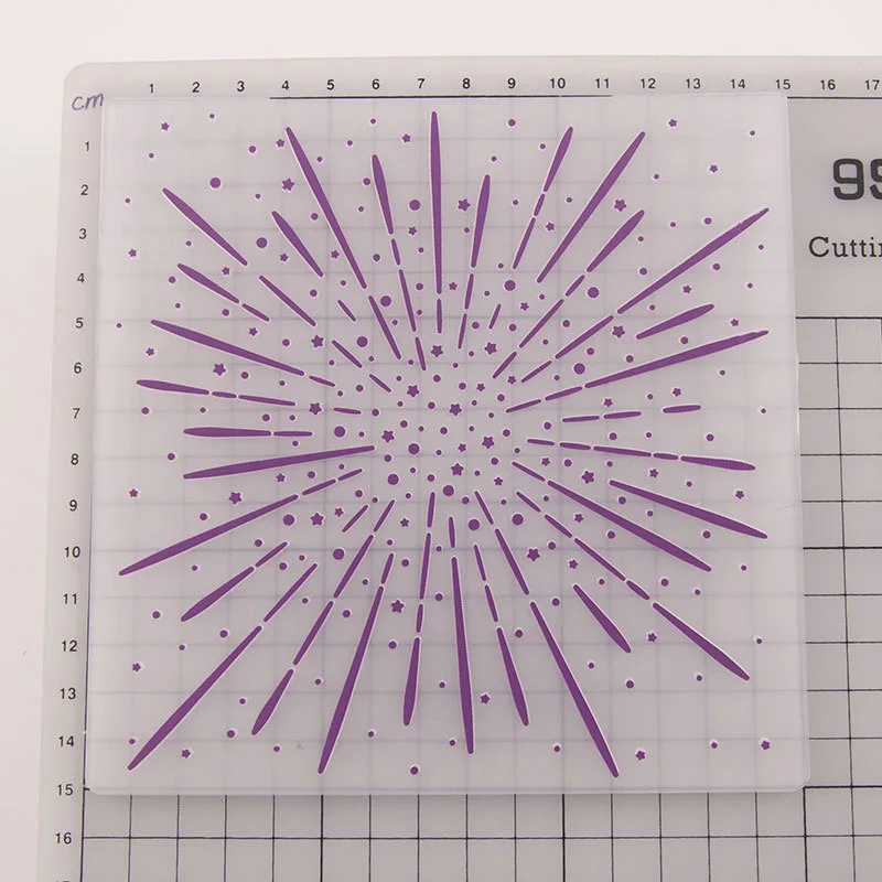 Фейерверк тиснение папка Пластиковые Карты Изготовление Скрапбукинг Ремесло поставки бумажные штампы шаблон альбом Embosser папки