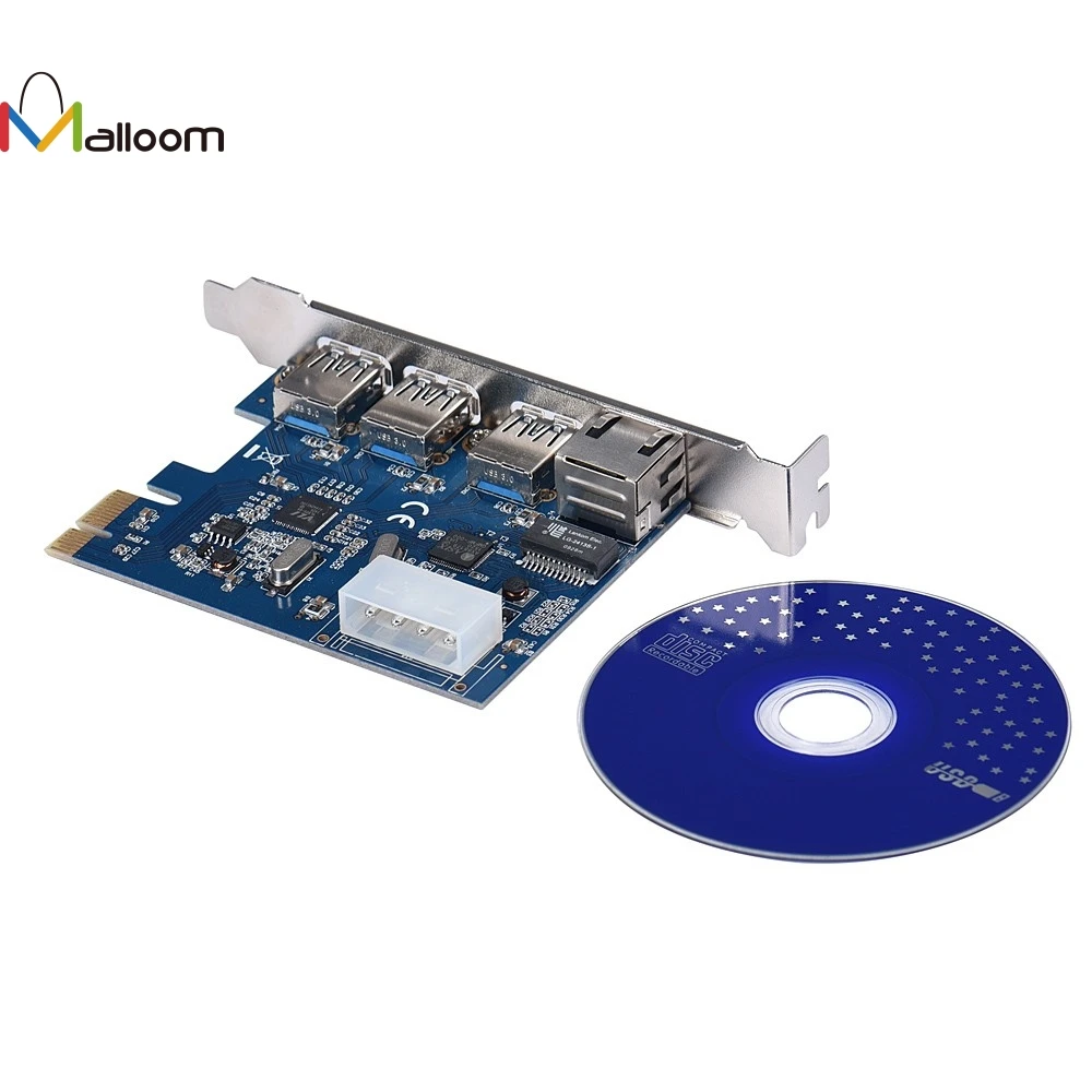 Malloom сети Gigabit Ethernet LAN+ 3 Порты и разъёмы USB 3,0 PCI-E карты PC адаптер конвертер IEEE 802.3az Sup Порты и разъёмы s Wake-on-LAN