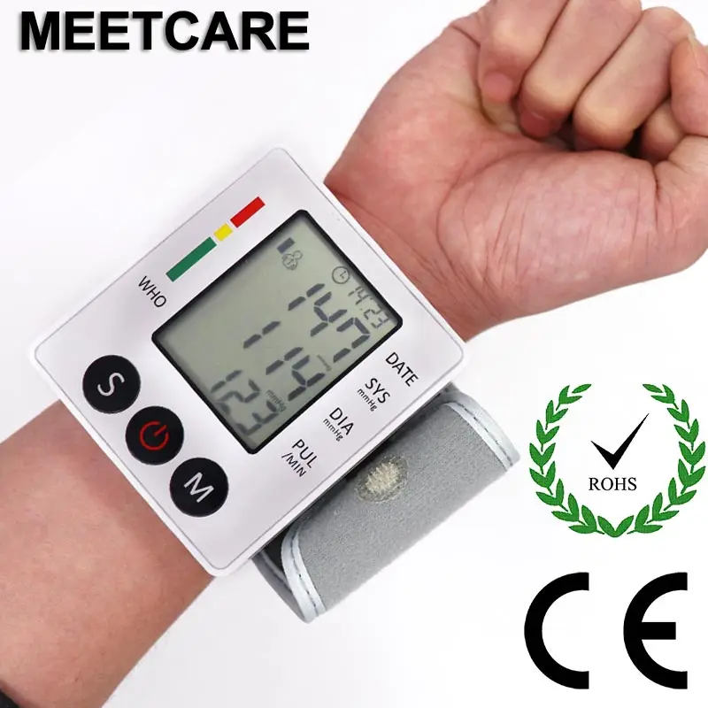 Accurate Wrist Sphygmomanometer Blood Pressure Monitor Hypertension Automatic Heart Pulse