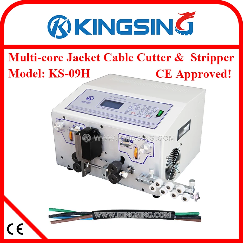 Round Jacket Cable Wire Cut Strip Machine, Automatic Multi core Cable