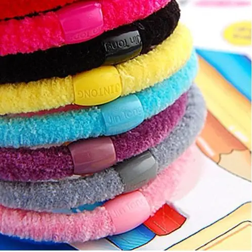 

New 2014Candy color domesticated hen headband hot-selling all-match ultra elastic rubber band hair rope velvet hair circle