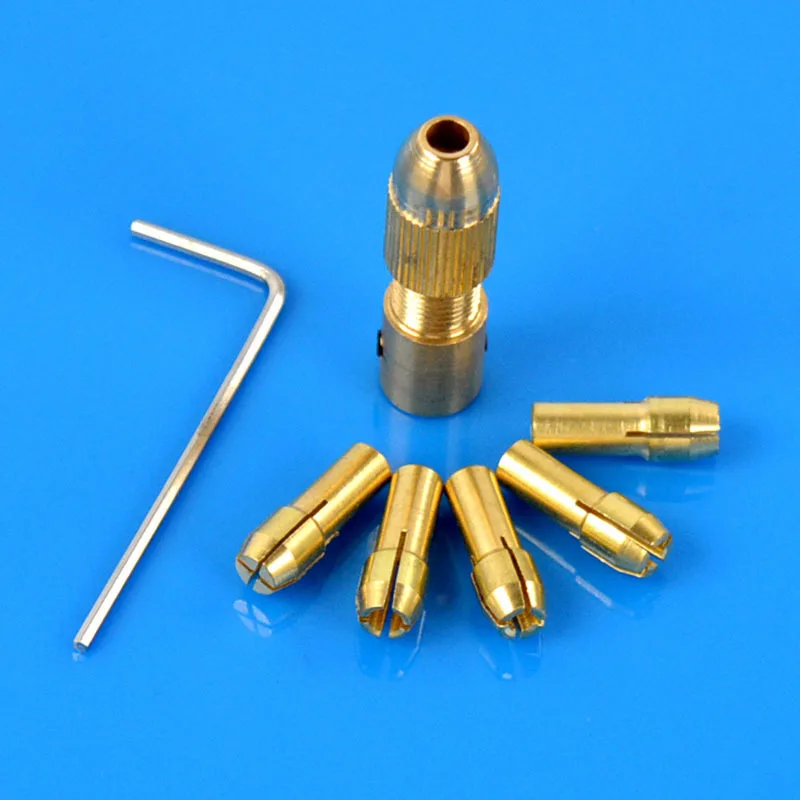 0.5 3mm keyless mini drill chucks adapter micro drill collets clamp