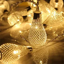 CHENGYILT светодиодная гирлянда 2,2 м 20 светодиодов Капля воды светодиодная гирлянда железная проволока огни для праздника Рождественская вечеринка украшение светодиодная гирлянда