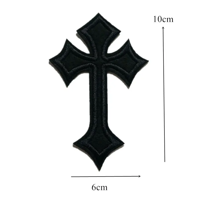 Gothic Sew On Iron On Patch Embroidered Badges Bags Hat Jeans Applique CraftCF Gothic Sew On Iron On Patch Embroidered Badges Bags Hat Jeans Applique CraftCF