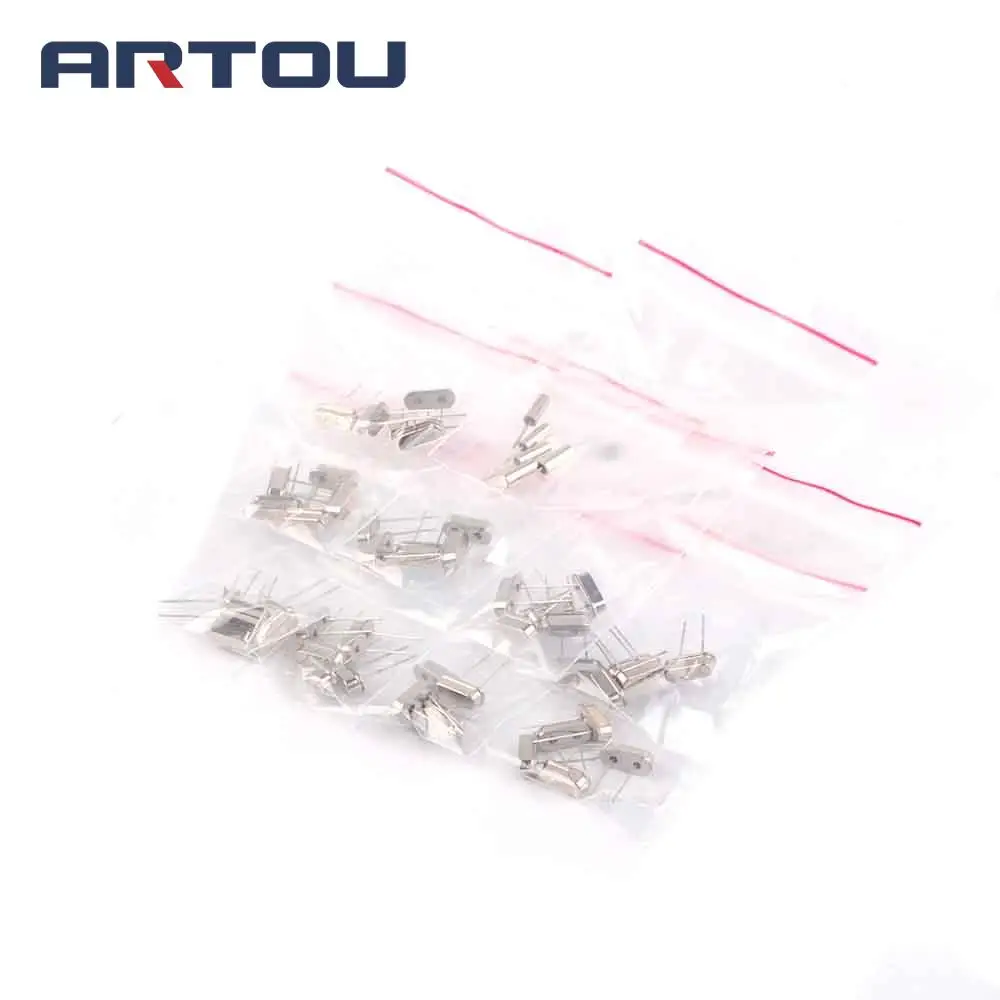 50PCS Crystal Oscillators HC-49S 10 Values Assortment