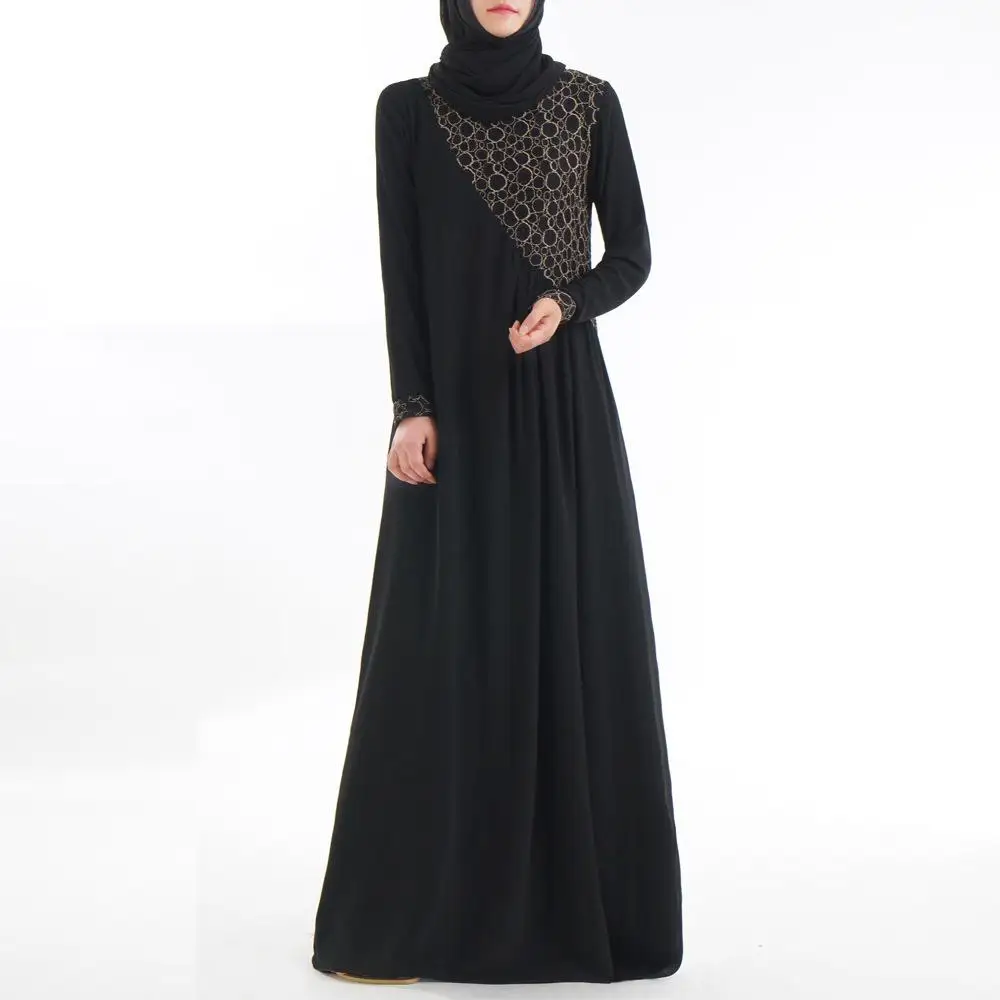 2019 Мода мусульманское платье одежда женщин мусульманских стран для Для женщин джилбаба Djellaba халат мусульманин турецкий Baju халат кимоно