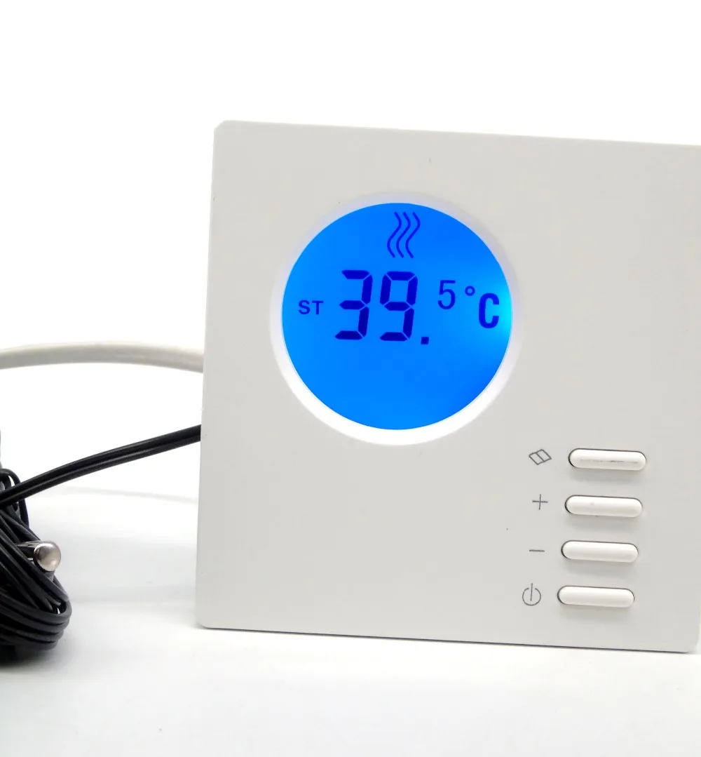 16A 3.6KW Double sensor Electric heating thermostat with Timing
