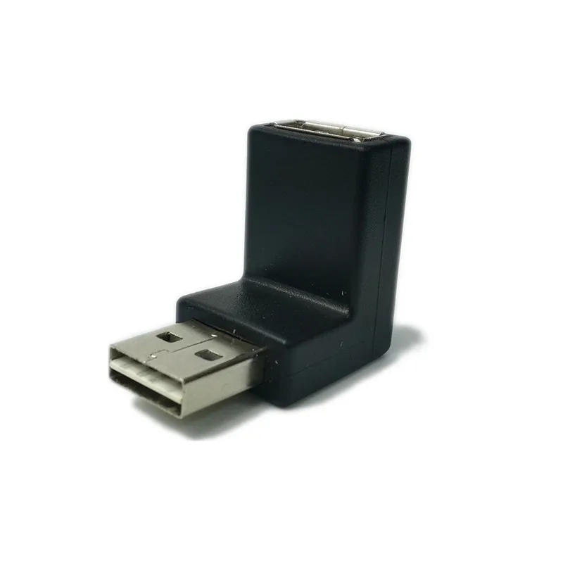 Удлинительный адаптер USB 2 0 A типа Папа мама двусторонний дизайн с углом наклона 90
