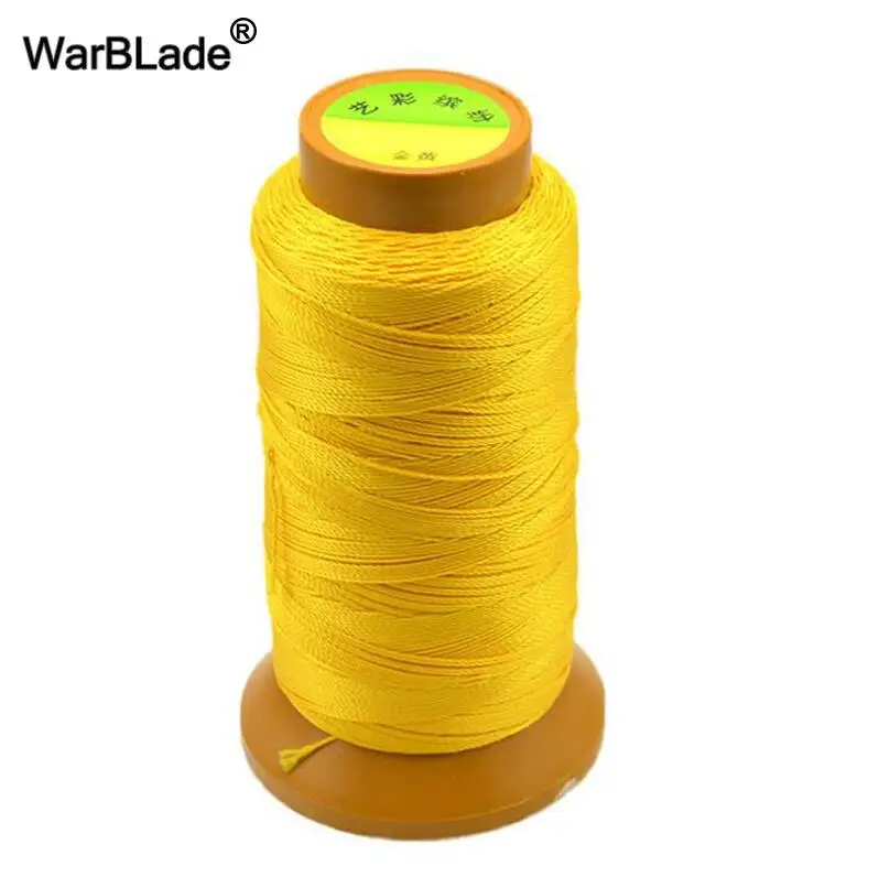 0,2 мм, 0,4 мм, 0,6 мм, 0,8 мм, 1 мм, нейлоновый шнур для веревки, шелковая нить для бисероплетения, сделай сам, ювелирный шнур из полиэстера, швейная нить для изготовления костюмов - Цвет: Yellow
