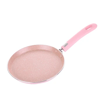 

6 8 10 inch Pink color general use Ceramic stone layer Fry Pan Non Stick Skillet Omelet Pan Al-Mn alloy Bottom Cooking Pan