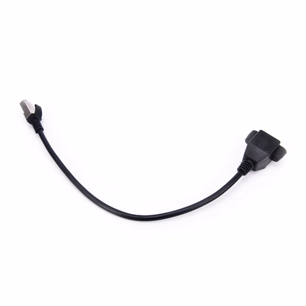 RJ45 мужского и женского пола винт Панель Ethernet LAN Сетевой Удлинительный кабель 1 шт.