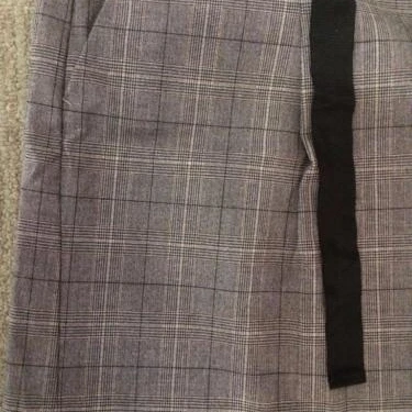 GAP skirt womens size S small gray plaid skirt polyester blend gapstretch (4)