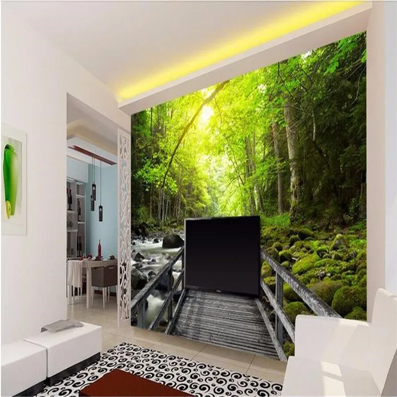 3d-large-wall-mural-wallpaper-HD-Beautiful-wooden-bridge-creek-forest-landscape-backdrop-custom-silk-photo (1)