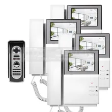 DIYSECUR 4.3 pulgadas 800×480 HD de Pantalla Video de La Puerta Teléfono Puerta de Intercomunicación de vídeo + 600 420tvline IR Visión Nocturna Al Aire Libre cámara