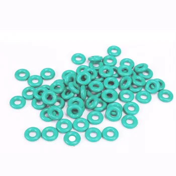 

5pcs 4mm wire diameter green fluorine rubber ring waterproof insulation tape outer diameter 86mm~97mm