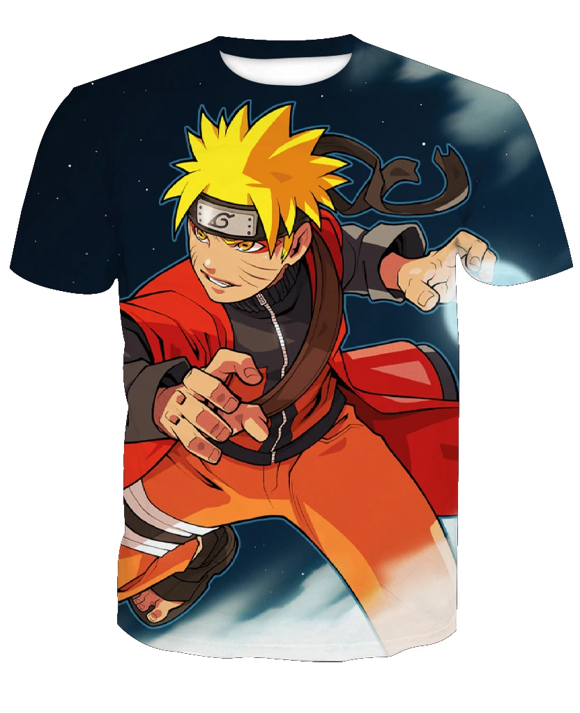 Buy 2019 hot sale New fashion 3D anime Naruto cool casual short sleeve T shirts